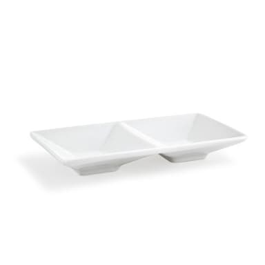 FOH DSD015WHP23 Kyoto White Divided Dish
