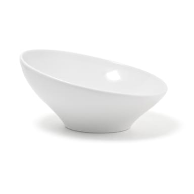 FOH BBO020WHP20 White 62 Ounce Slanted Bowl - 2 / CS
