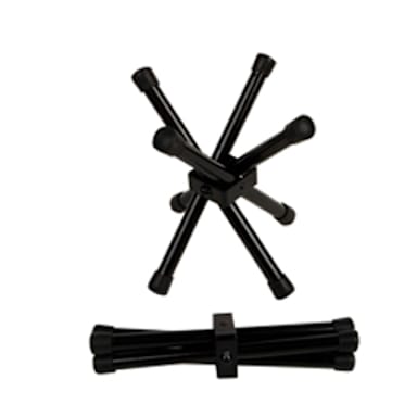 Bugambilia® WX01 Black Aluminum Folding 8" High Chopstix Stand