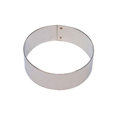 Matfer Bourgeat 371206 S/S 8" x 1-3/8" Bottomless Flan Ring