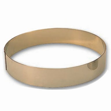 Matfer Bourgeat 371411 S/S 10-1/4" x 1-3/4" Mousse Ring
