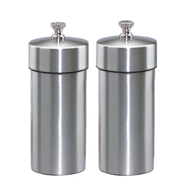 Darling Foodservice S/S 4" Futura Pepper Mill / Salt Mill Set