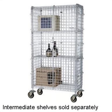 Darling Foodservice 24 x 48 x 63" Mobile Security Cage