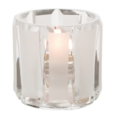 Hollowick 5690C+SC Crystal And Satin Votive Holder