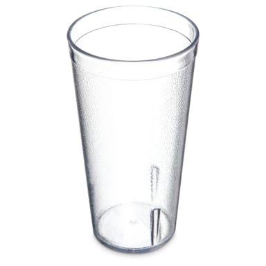 Carlisle 522007 Stackable 20 Oz. Clear SAN Plastic Tumbler - Dozen