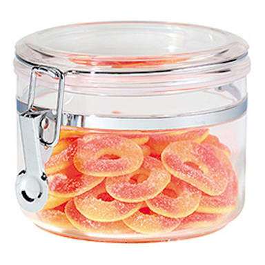 OGGI™ 5362 Clear 28 Oz. Acrylic Airtight Canister with Clamp