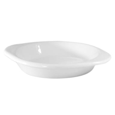 Diversified Ceramics DCI613W White 10 Oz. Oval Au Gratin Dish 24 / CS