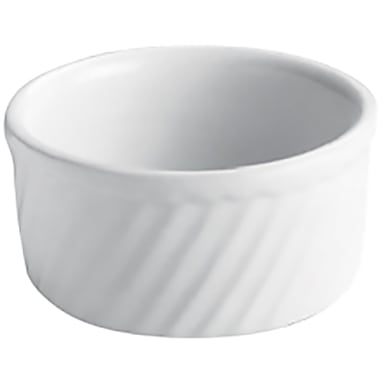 Hall® China 498-WH White 8 Oz. Round Souffle Dish