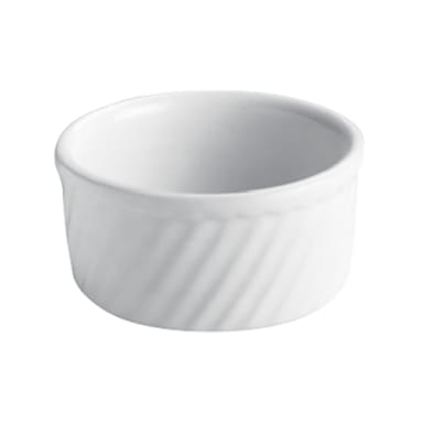 Hall® China 500-WH White 12 Oz. Souffle without Handle
