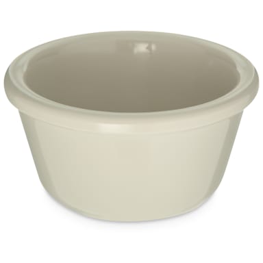Carlisle S28342 Bone Smooth 4 Oz. Melamine Ramekin - Dozen