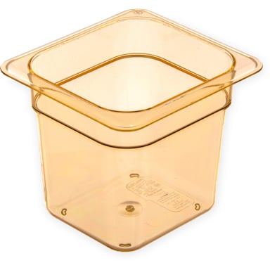Carlisle 3088513 StorPlus Amber 1/6-Size Food Pan