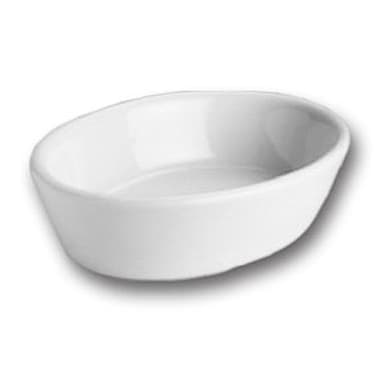 HallĀ® China 570-WH White 6 Oz. Oval Baker