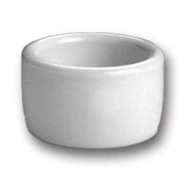 Hall China 915-WH White 2 Oz. Round Ramekin / Cheese Pipkin