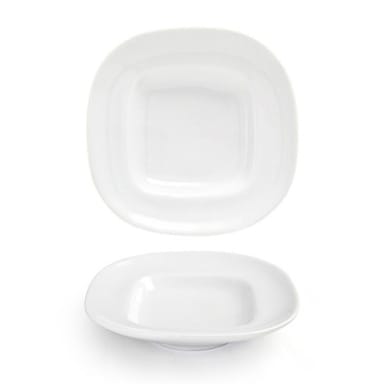 FOH DAP022WHP23 Trillium 5" Square Plate