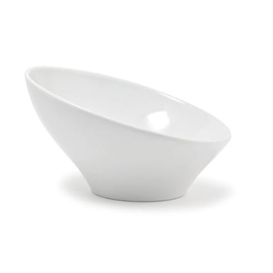 FOH DBO056WHP22 White 14 Ounce Slanted Bowl - 6 / CS