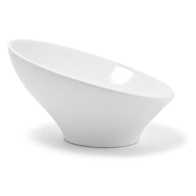FOH DBO057WHP21 White 32 Ounce Slanted Bowl - 4 / CS