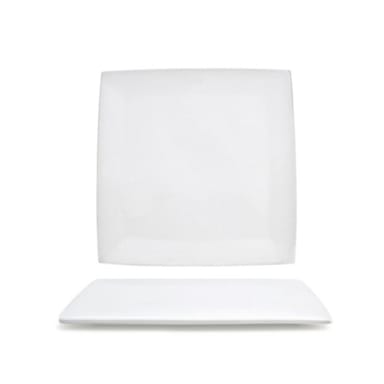 FOH DSP016WHP22 Canvas 9" Square Plate - 6 / CS