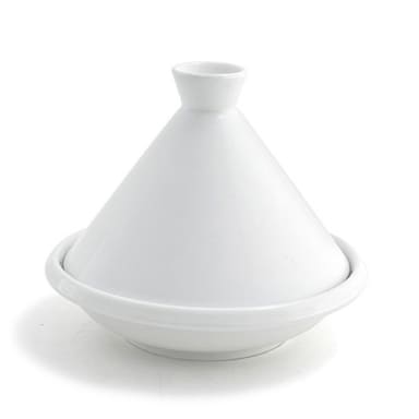FOH STN000WHP21 White 3 Ounce Tagine - 4 / CS