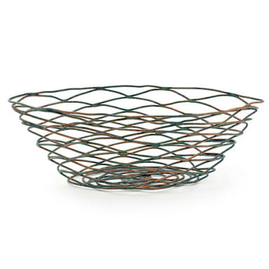 FOH TBB019PTI22 Patina Wireware 11" Crescent Basket - 6 / CS