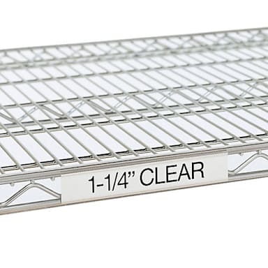 Metro 9990CL3 31" Clear Label Holders for Super Erecta Shelves