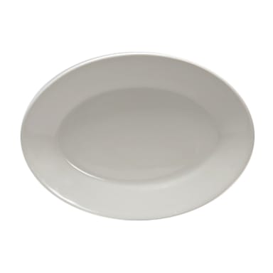 Tuxton TRE-934 Reno 9-3/8" Eggshell Oval Platter