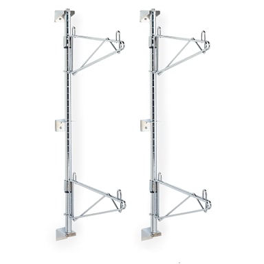 Metro SW53C Super Erecta Shelf 24" Two Level End Unit Wall Mounts