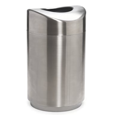 Rubbermaid FGR2030SSPL Eclipse 30 Gallon Can with Opening - 1 / CS