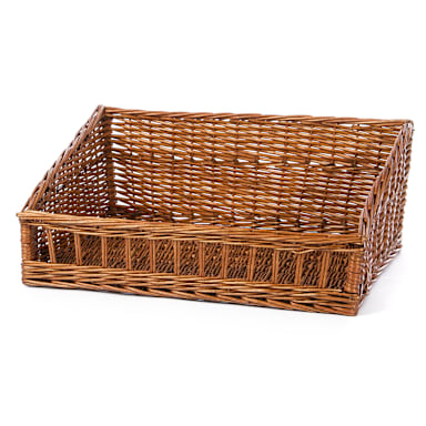 Willow Specialties 83210 23" x 17" Willow Cutaway Display Basket