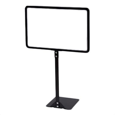 Darling Foodservice 7 x 11" Flat Stem Sign Holder W/ 10" Stem