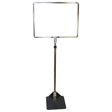 Darling Foodservice Chrome 8-1/2" x 11" Sign Holder