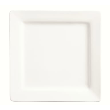 Libbey - Formerly World® Tableware SL-7 Slate White 7-1/4" Square Plate