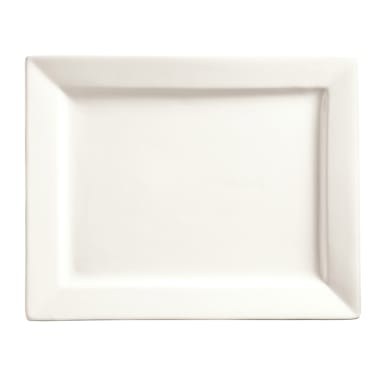 Libbey - Formerly World® Tableware SL-25 Slate White 14" Rectangular Plate - 6 / CS
