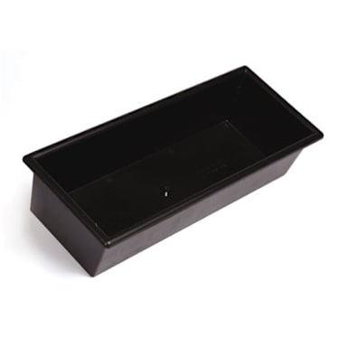 Bar Maid® CR-760 Black 14" x 5" x 3" Bar Drain Tray with Extension