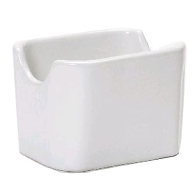 Tuxton BWQ-034 White Sugar Packet Holder