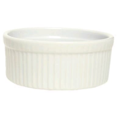 Tuxton BEX-0804 8 Oz. Eggshell Swirl Sides Souffle