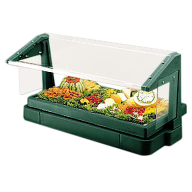Cambro BBR480519 Kentucky Green 3-Pan Buffet Bar w/ Sneeze Guard