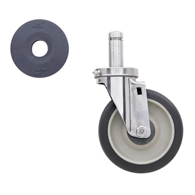 Metro 5MPGSA Super Erecta S/S 5" Stem Swivel Caster