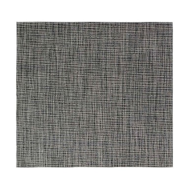 FOH XPM029BKV83 Metroweave 13" x 14" Black Placemat - Dozen