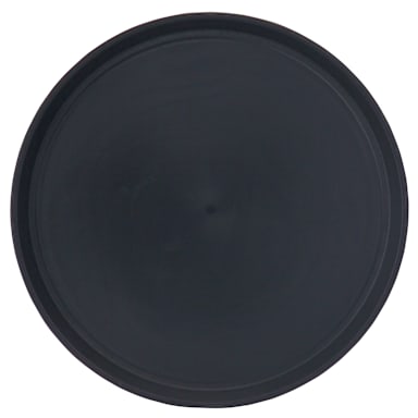 Traex 1476-0606 T-Rex Black 16" Round Non-Slip Beverage Tray