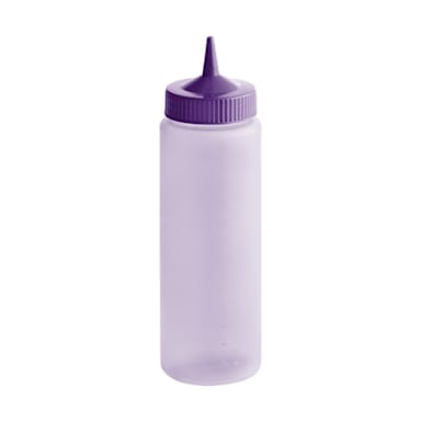 Traex 4924C-54 Color-Mate 24 Ounce Single Tip Purple Squeeze Dispenser