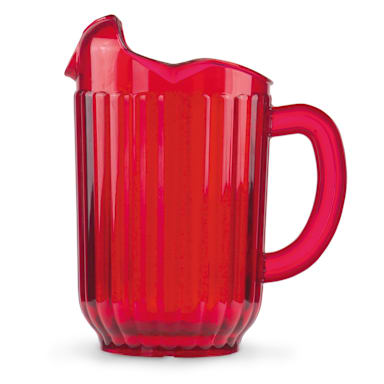 Traex 6010-22 Ruby Red 3 Lipped Tuffex Deluxe 60 Ounce Pitcher