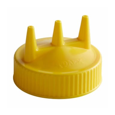 Traex 3300-08 Yellow Tri-Tip Cap for 24 Ounce Wide Mouth Bottle