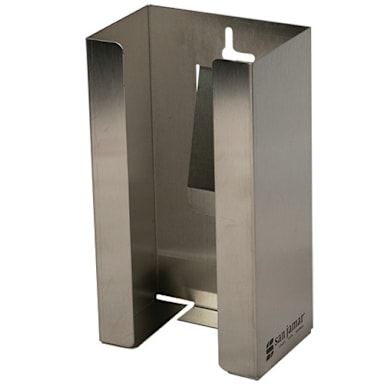 San Jamar® G0801 Stainless Steel 1-Box Disposable Glove Dispenser