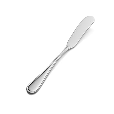 Bon Chef S313 Tuscany 18/8 Stainless Flat Handle Butter Knife - Dozen