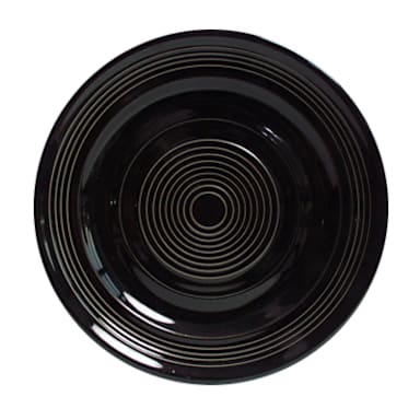 Tuxton CBA-074 Concentrix Black 7.5" Plate