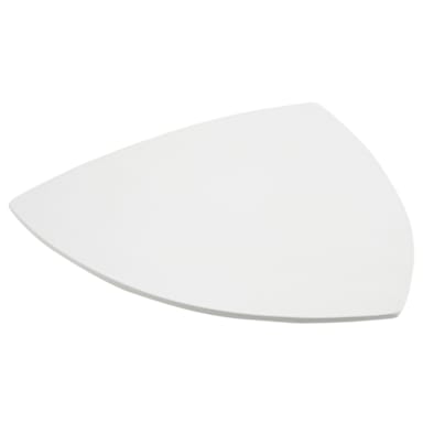 Bon Chef 9160 WHITE Sandstone 20" Triangular Serving Plate