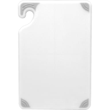 San Jamar CBG182412WH Saf-T-Grip 18 x 24" White Cutting Board