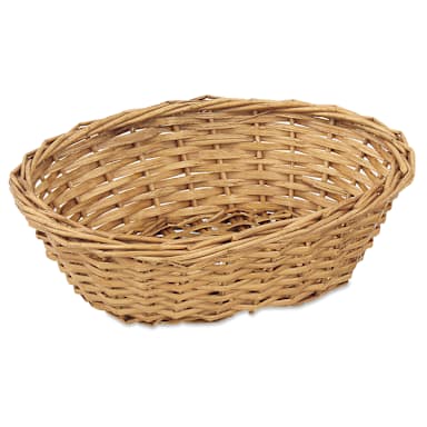 Alegacy® 4497 Willow 9 x 7 x 3" Oval Bread Basket - Dozen