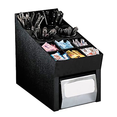 Dispense-Rite 14.75"x10" Black Countertop Organizer