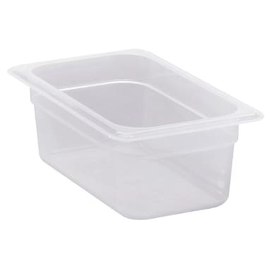Cambro 44PP190 Translucent Fourth-Size x 4" Deep Food Pan